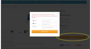 Product Stock Notification Alert