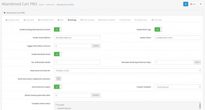Showing image for Abandoned Cart Emails - PRO Abandoned Cart Emails - PRO image for opencart