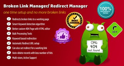 Broken Link Manager / Automatic Redirect Manager για το OpenCart image