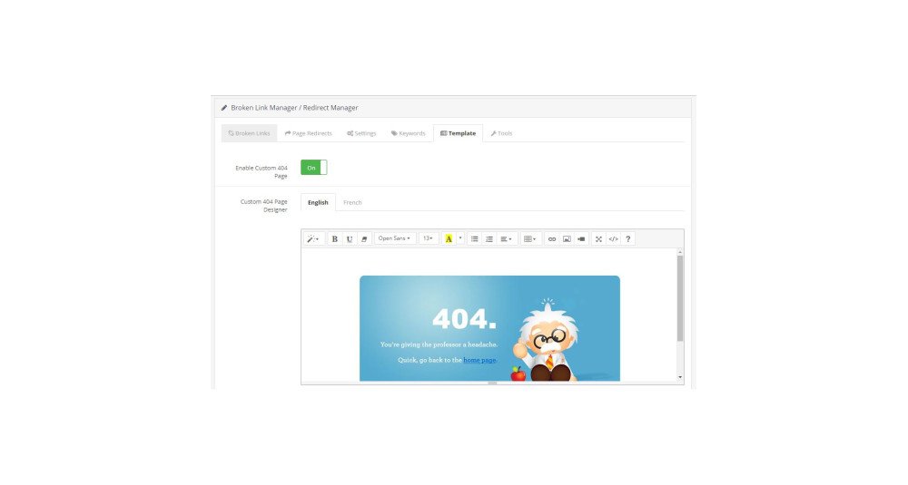 Showing image for Диспетчер сломанных ссылок / Диспетчер автоматического перенаправления для OpenCart Диспетчер сломанных ссылок / Диспетчер автоматического перенаправления для OpenCart image