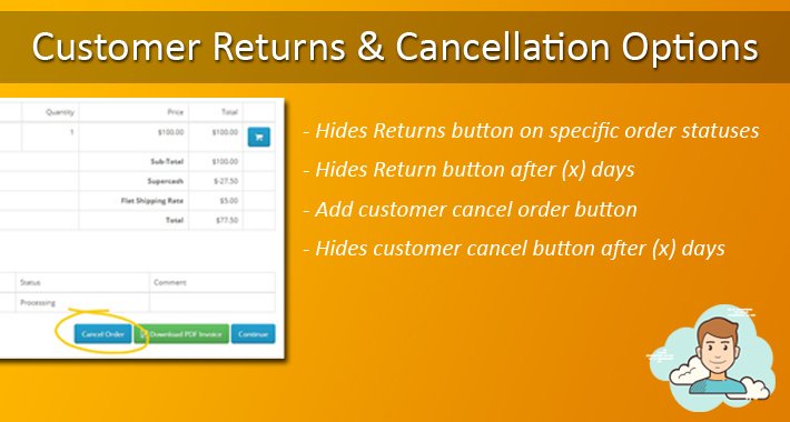 Showing image for Customer Returns and Cancellation Options Image showing extension Customer Returns and Cancellation Options for opencart