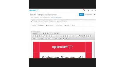 Showing image for Email Template Designer PRO Pack + Newsletter Scheduler Email Template Designer PRO Pack + Newsletter Scheduler image for opencart