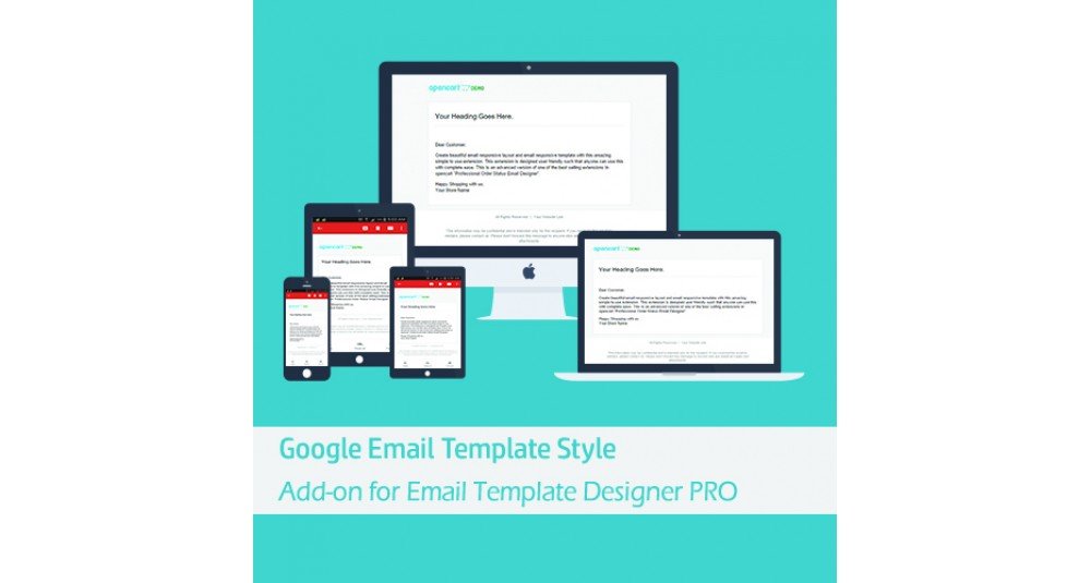 Showing image for Google Responsive Email Template Style Google Responsive Email Template Style Extensions et modules, Email Styles Add-on image