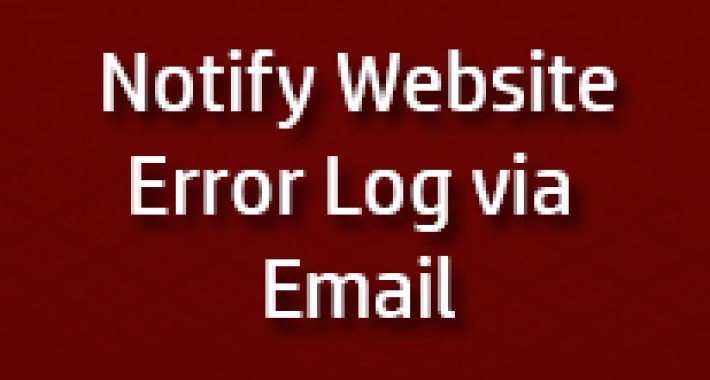 Showing image for Notify Error log on Email Notify Error log on Email image for opencart