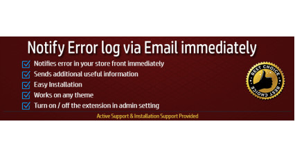Notify Error log on Email image