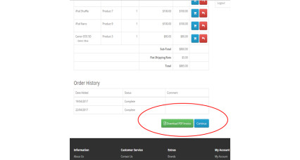 PDF Invoice Generator and Email Attachment image for opencart