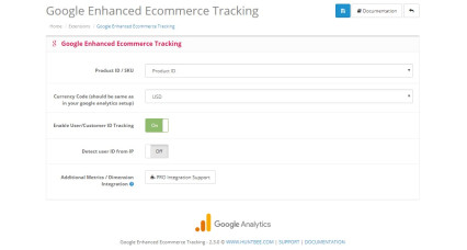 Seguimiento de comercio electrónico mejorado de Google Analytics para OpenCart [2xxx - 3xxx] image