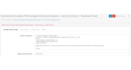 Google Analytics erweitertes E-Commerce-Tracking für OpenCart [2xxx - 3xxx] image