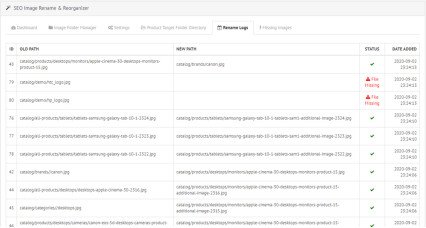 SEO Product Image Rename Manager / Image Organizer image for opencart