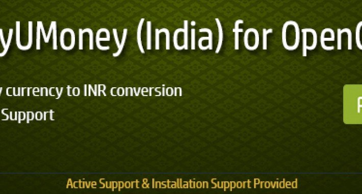 Showing image for PayUMoney India for OpenCart PayUMoney India for OpenCart image