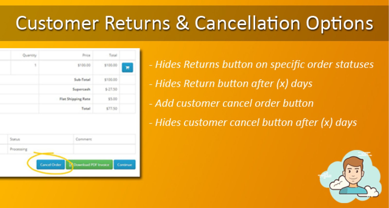Returning customer is. Returning customer is