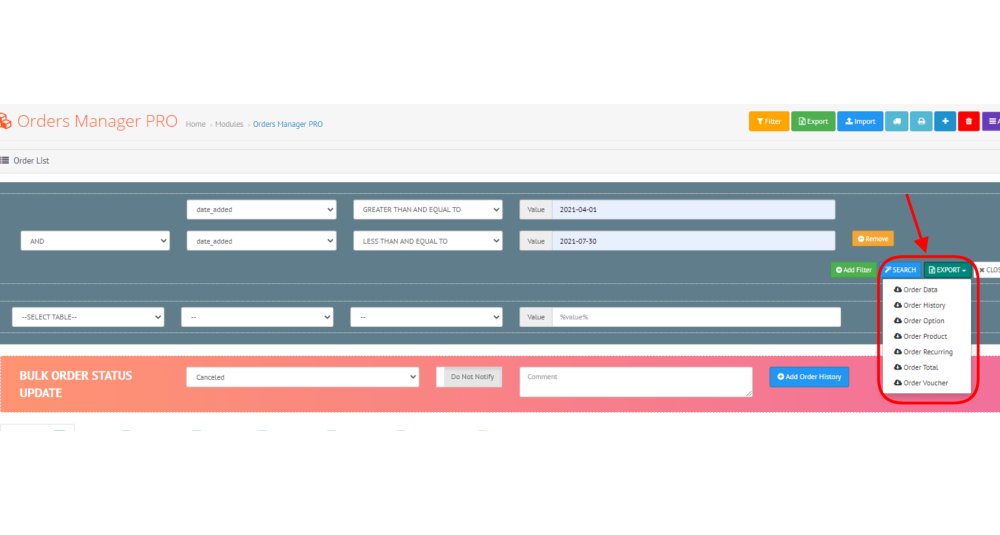 Orders Manager PRO for OpenCart – Advanced Order Management