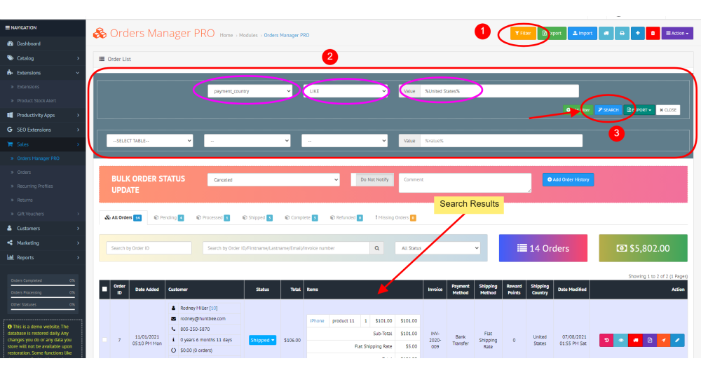 Orders Manager PRO for OpenCart – Advanced Order Management