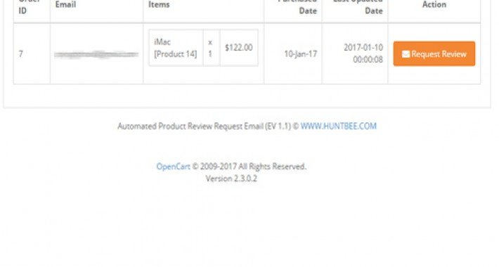 Showing image for Product Review Request Automated Email Product Review Request Automated Email image for opencart