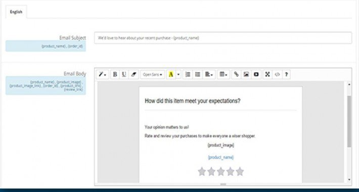 Showing image for Product Review Request Automated Email Product Review Request Automated Email image for opencart