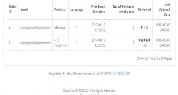 Showing image for Product Review Request Automated Email Product Review Request Automated Email image for opencart