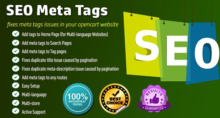 Showing image for SEO Meta Tags / Fix duplicate title & meta description SEO Meta Tags / Fix duplicate title & meta description image for opencart