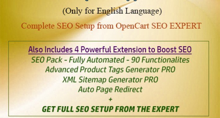 Showing image for Ultimate SEO Expert - Expert Touch Ultimate SEO Expert - Expert Touch image for opencart