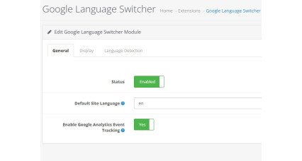 OpenCart Google Translate Language Switcher Extension Google Language Switcher OpenCart popup language selector with automatic translation feature