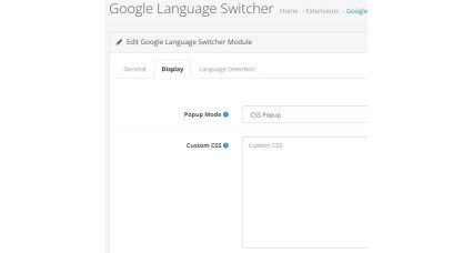 OpenCart Google Translate Language Switcher Extension Google Language Switcher OpenCart popup language selector with automatic translation feature