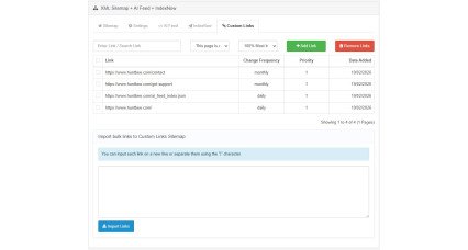 Advanced XML Sitemap + IndexNow + AI Feed Generator