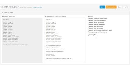 Immagine per Editor Robots.txt per OpenCart