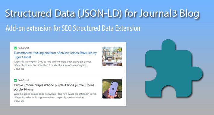 Structured Data pre Články Blogu Journal3 – OpenCart rozšírenie od HuntBee