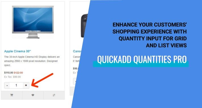 Quick Add Quantities Pro pre OpenCart – OpenCart rozšírenie od HuntBee