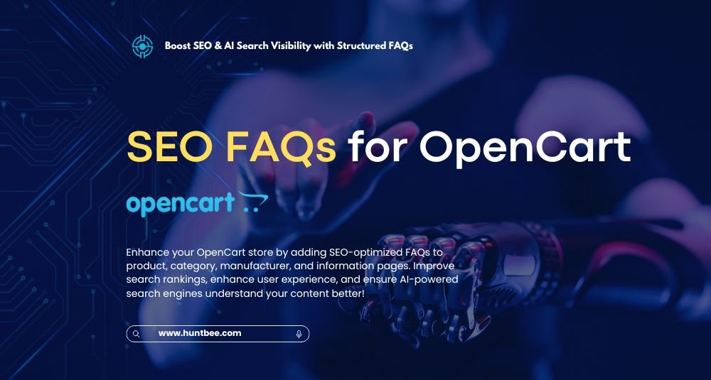 SEO FAQ pre OpenCart – OpenCart rozšírenie od HuntBee