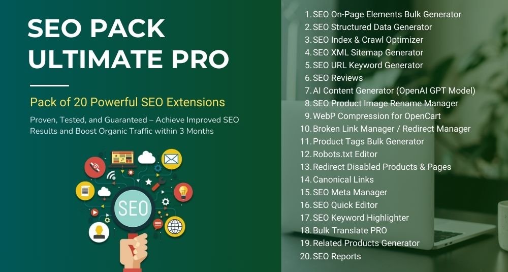 SEO Pack Ultimate Pro pre OpenCart – OpenCart rozšírenie od HuntBee