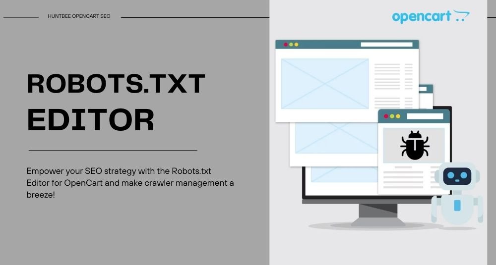 Editor robots.txt pre OpenCart – OpenCart rozšírenie od HuntBee