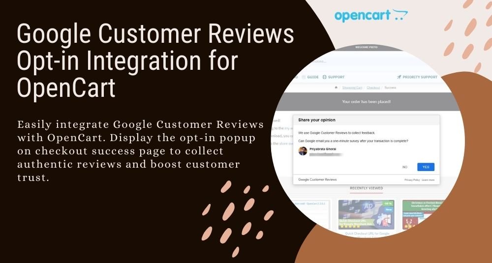 Integrácia Google Customer Reviews pre OpenCart – OpenCart rozšírenie od HuntBee